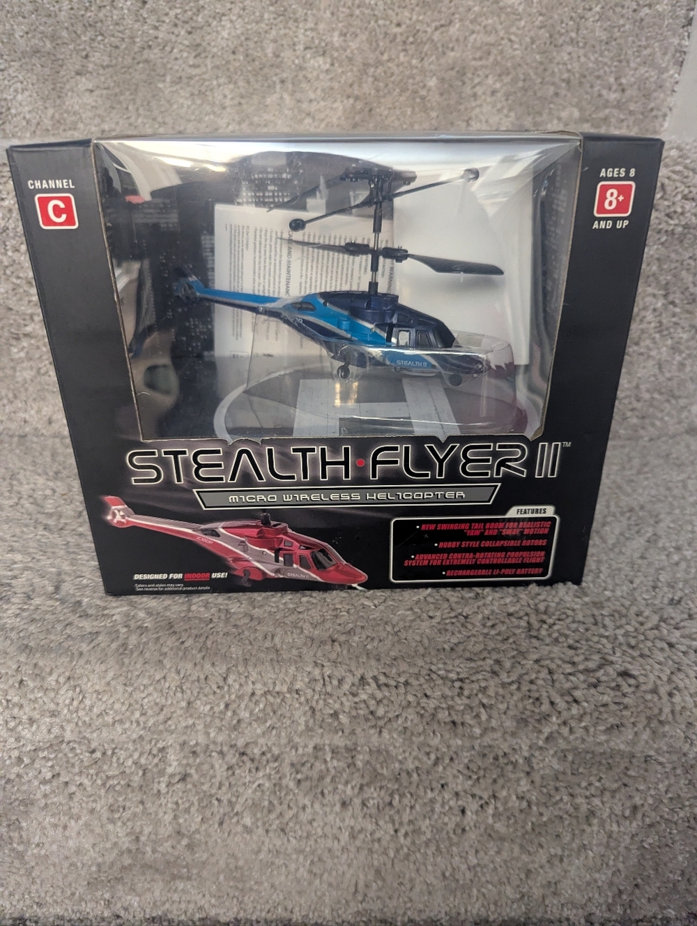 Stealth flyer 2. Micro wireless helicopter